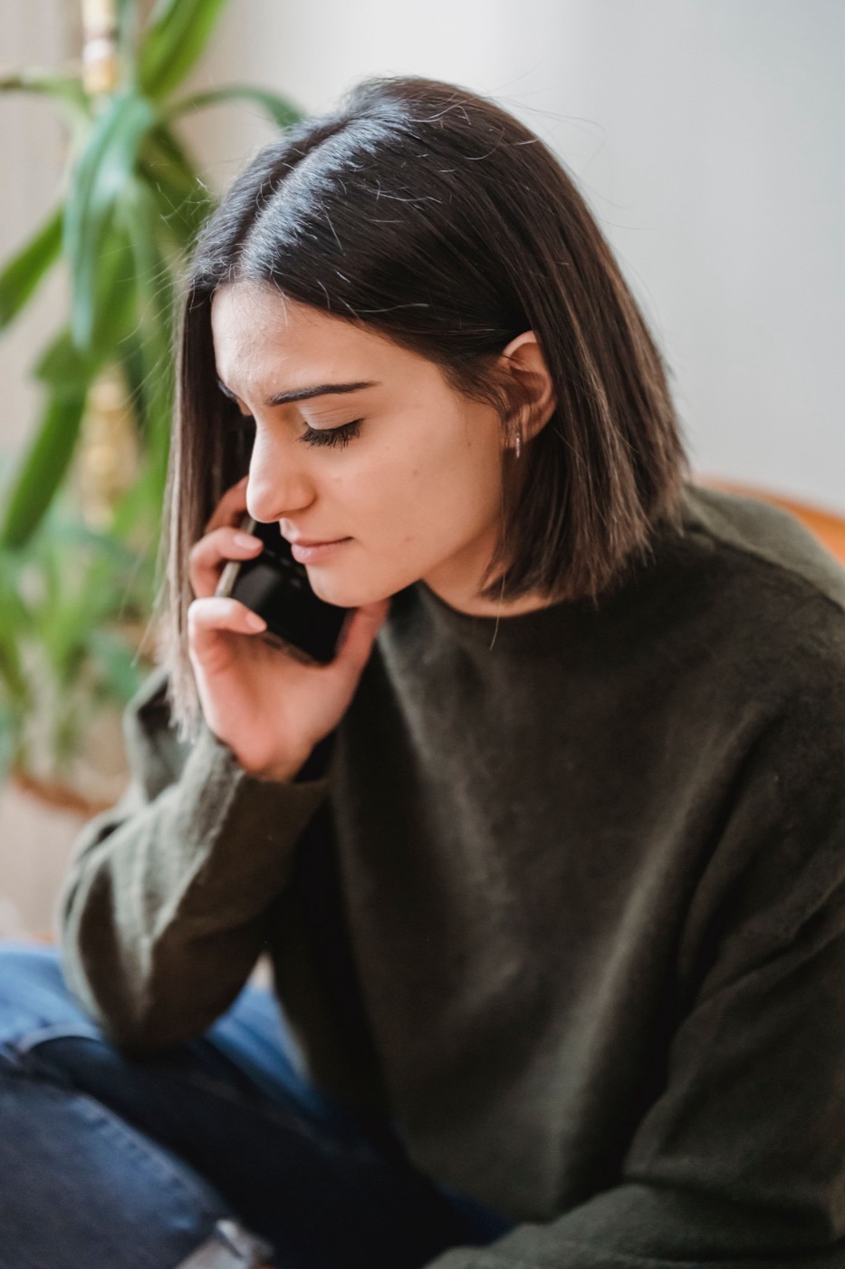 A patient calling her clinic